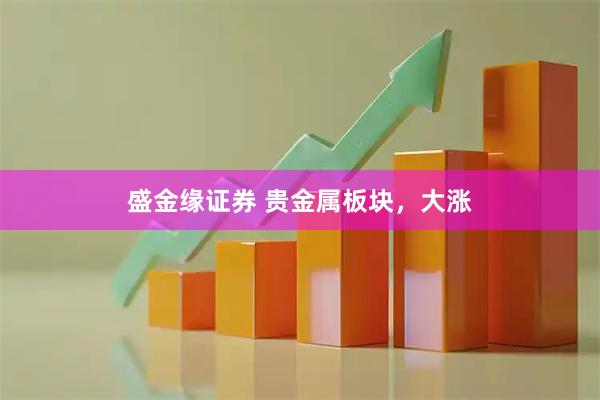 盛金缘证券 贵金属板块，大涨
