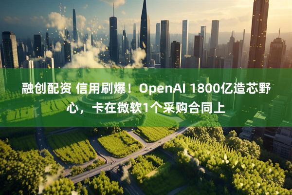融创配资 信用刷爆！OpenAI 1800亿造芯野心，卡在微软1个采购合同上
